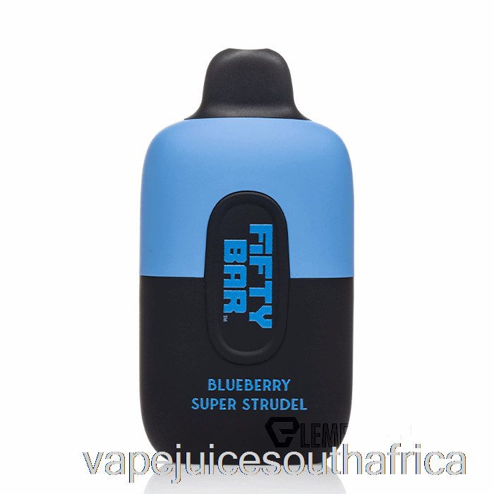 Vape Juice South Africa Fifty Bar 6500 Disposable Blueberry Super Strudel